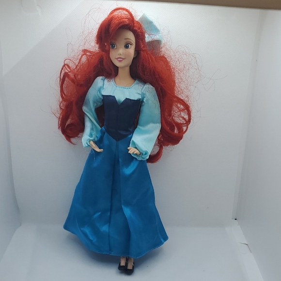 Ariel Doll with Red Hair and Blue Dress - Picture 1 of 5